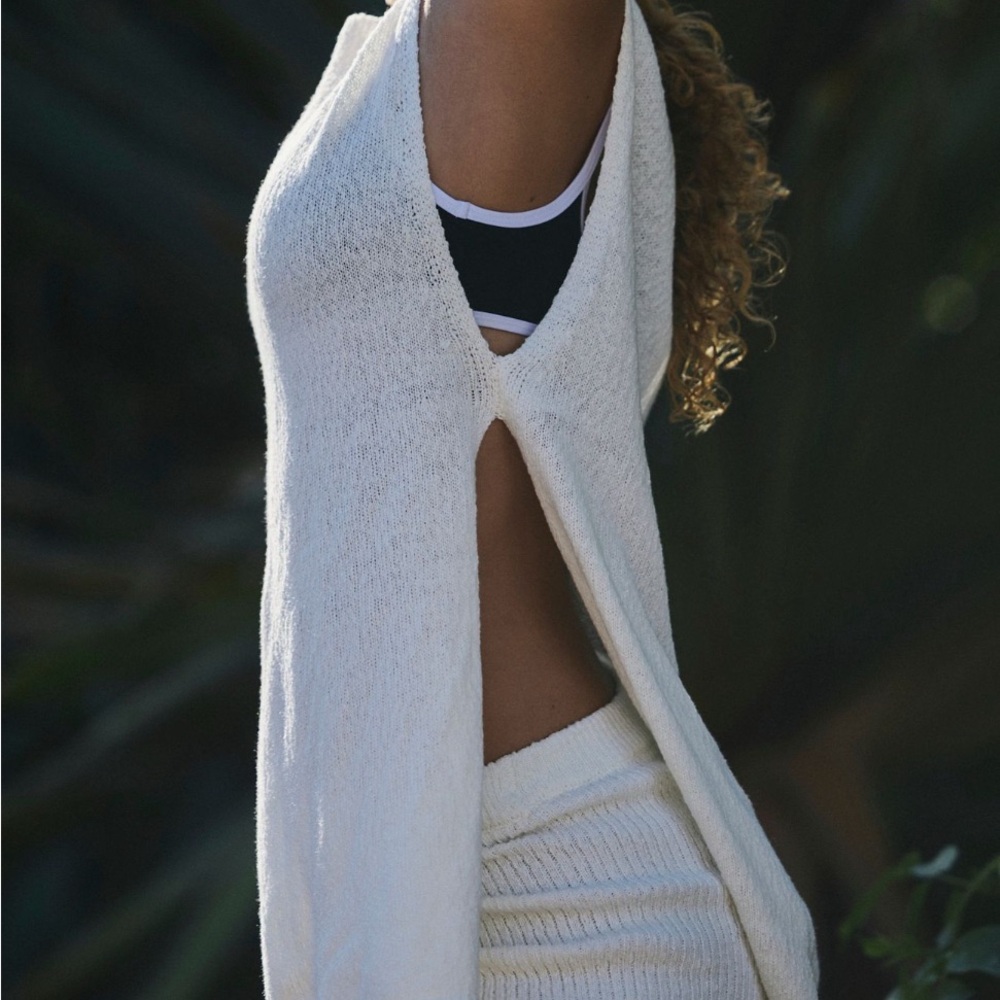 Free People Cream Coverup Shorts for Beach Days - Picture 2 of 3